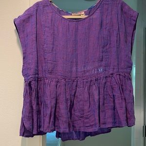 Flowy purple Anthropologie - Holding horses purple top!